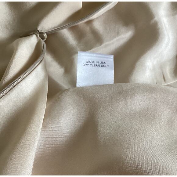 Michelle Mason Silk Wrap Skirt 6 Neutral Ruffle, Soft girl Quiet Luxury Coquette - Picture 11 of 12